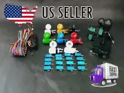 Bar top arcade parts build kit 2 4/8 joysticks 16 buttons jamma cable