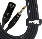 PROX XC-PXM10 10-FOOT 1/4" TRS TO XLR3M UNBALANCED INTERCONNECT AUDIO CABLE