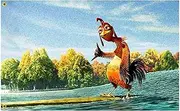 Fenayuu Chicken Joe Flag, 3x5 Ft Double Sided Chicken Flag, Waterproof and Fade Resistant Funny Flags, Funny Tapestry Wall Flag Banner Art Decor, Yard Signs for The Garden