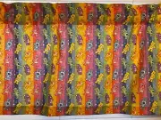 Care Bear Retro 80's Stripe Rainbow Cartoon Bedroom Window Valance Treatment