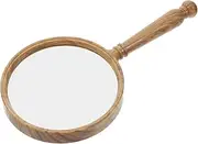 GANAZONO Retro Grain Handheld Magnifying Glass Magnification for Reading Science and Inspection Lightweight Design for Comfortable Use Timeless Aesthetic Appeal