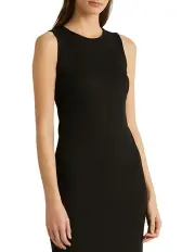 [Lauren Ralph Lauren] Ponte Sheath Dress in Black