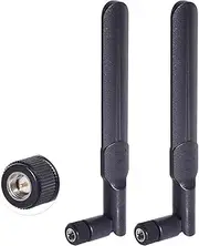 Bingfu Dual Band WiFi 2.4GHz 5GHz 5.8GHz 8dBi SMA Male Antenna (2-Pack) for Wireless Vedio Security IP Camera Recorder Surveillance Recorder Truck Trailer Rear View Backup Camera Reversing Monitor