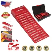 Aluminum 15-Piece Height Gauge Block Set for Woodworking with Easy Read Labels
