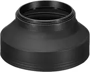 uxcell 58mm Camera Lens Hood, Rubber Collapsible Lens Protector Anti-Reflection Blocks Excess Sunlight to Reduce Lens Flare and Glare, Enhance Camera Photography and Video, Black