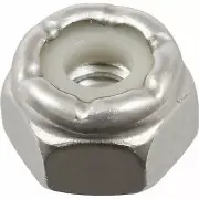 18-8 Stainless Steel Nylon Insert Stop Nut (#10-24) - 2 pc