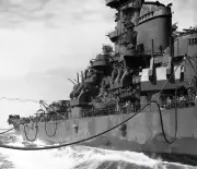 WW2 WWII Photo World War Two / US Navy Battleship USS New Jersey BB-62 Refueling