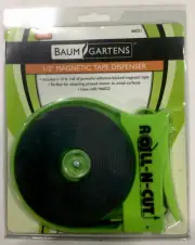 Baumgartens Adhesive-Backed Magnetic Tape Roll with Dispenser 15ft x 1/2 in
