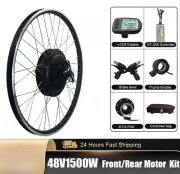 20-29" 700C Electric Bicycle Conversion Kit 1500W Front / Rear Wheel Hub Motor