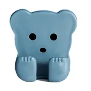10Set Cute bear Wall-mounted Sticker Punch-free Hook Paste Plug Socket Holder Plug Fixing Multifunctional Seamles Hook Holder