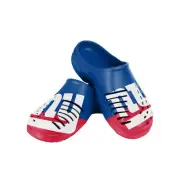 FOCO NFL Men's New York Giants 2023 Colorblock Big Logo Clogs