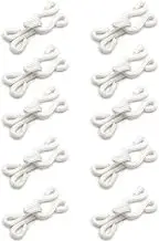 TopHomer 10 Count Fabric Covered Brass Hook and Eye Closures Fasteners for Fur Coat Jacket