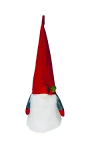 Gnome Christmas Tree Topper Decorations 21 Inch, NEW