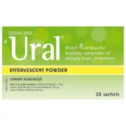 Ural Effervescent Powder Sachets 4g - 28 PackLemon Flavour