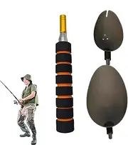 Bait Scoop | Telescopic Fishing Bait Casting Spoon,Stainless Steel Portable Nonslip Bait Thrower Gear for Outdoor
