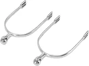 XIASABA Gear Boots 17×13×5 Pair Horse Spurs Stainless Steel Cowboy Equestrian Boot Spurs for Horse Training Riding