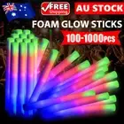 100-1000PCS Foam Glow Sticks Flashing LED Bulk Pack Light Up For Wedding Party