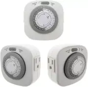 Westek TM09DHB Indoor 2-Outlet Daily Timer 24-On/24-Off Per Day New
