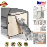 Large Cat Couch Protector - Durable Sisal Scratching Mat for Furniture Safety