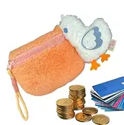 [Generico] Plush Coin Purse, Plush Coin Purse for Kids,Women Wallet with Animal Bag | Cartoon Pelican Storage Bag, Coin Purse with Zipper Pocket, Holder, Single Attribute, Fare riferimento alla descrizione