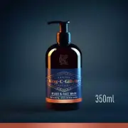 Gillette - King C Beard and Face Wash Men’s Cleanser 350mL - NEW Grooming Hair