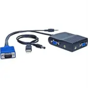 Qvs 300Mhz 2-Port Mini Vga Distribution Amplifier With Audio