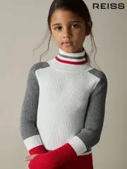 Reiss Ivory Skye 4-9 yrs Ribbed Roll-Neck Jumper (AK0905) | $80