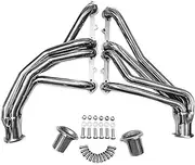 Polished Stainless Long Tube Headers for Small Block Chevy GMC 1973-1987 C10 K10 C20 K20 C30 K30 Blazer Suburban Jimmy 265 283 305 307 327 350 400 SBC Requires Header Spark Plugs Fits 2WD Lifted 4WD