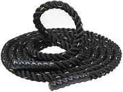 Fitness Training Ropes, Professional Fitness Ropes, Dacron Material Heavy Black Gold Battling Rope Physical Body Strength Training Sport Fitness Exercise Workout Rope