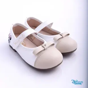 迪士尼 正版台灣製 米妮 公主系列 手工 女童禮服 娃娃鞋 花童鞋 公主鞋 皮鞋 -122434米白