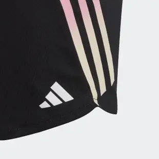 【adidas 愛迪達】短褲 大童 女童 男童 運動褲 黑 IC0350