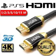 Premium Gold Plated HDMI Cable V2.0 4K Ultra HD High Speed Braided 1m 5m 10m 20m