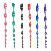 6x Wind Spinner Rods Reflective Spiral Bird Deterrent Rotating Repeller 48cm Acrylic
