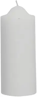 [Dusk] White Unscented Pillar Dome Candle (80x50mm)