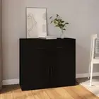 vidaXL Sideboard Black 80x33x70 cm Engineered Wood HEE
