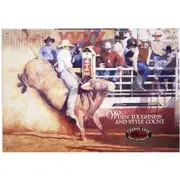 Australian Heritage Series Thomas Cook Rodeo Bull Rider Tin Sign