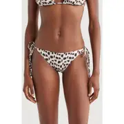 BOAMAR Naos Side Tie Bikini Bottoms in Animal Raw at Nordstrom, Size Small