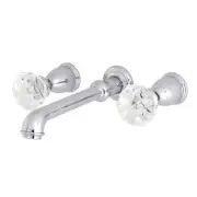 Kingston Brass KS702.KWL Krystal Onyx Wall Mounted Roman Tub - Chrome