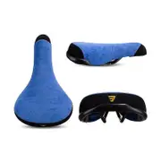 Funsea Bicycle Saddle Wheelie 2 Tones Colors Seat For Bicycles Flannelette Bike Seats Embroidery Logo 8mm Rail 42999