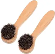 Ipetboom Face Scrubber Set Long Handle Facial Exfoliator Brush for Pore Cleaning Skin Cleansing Tool Wooden Face Brush Safe Skin-friendly
