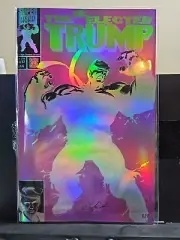 Ultra RARE 1/1 Holofoil RAINBOW Donald Trump HULK 377 Homage PINK COMIC