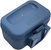 Worm Box, Plastic Fishing Live Bait Box, Breathable Holes Bait Bucket with Leakproof Lid, Clip on Worm Container for Belt Bucket Container