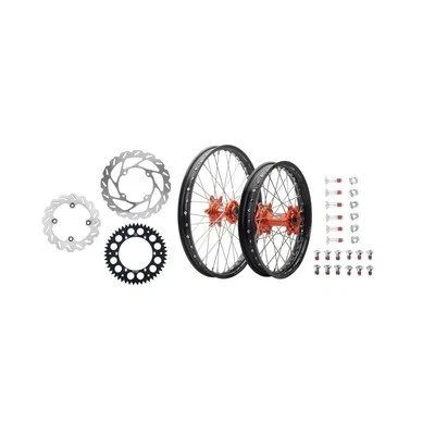Tusk Impact Complete Front/Rear Wheel Package For Husqvarna TE 150 Fuel Inject
