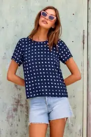 MISTER ZIMI Kitty Top In Aruba Size 14 AU