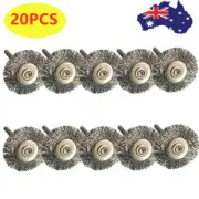 20X Stainless Steel Wire Brush Dremel Tool Rotary Die Grinder Removal .L♧.❀