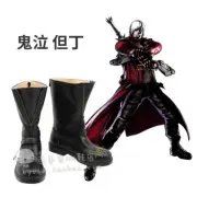 Game Devil May Cry Dante Shoes Black Boots Halloween Costume Shoes Cosplay Props