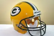 Riddell AF2 Football Helmet GREEN BAY PACKERS Team Issued signed Brett Favre