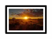 Sunset Uluru Art Framed print
