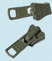 Zipper Repair Solution, YKK 3 Vislon Slider - Cedar Green (1 Slider / Pack)