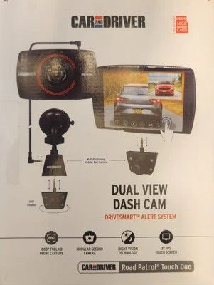1080p Full HD Dual View Dash Cam | Front, Rear-View Camera Combo with Sony IM...